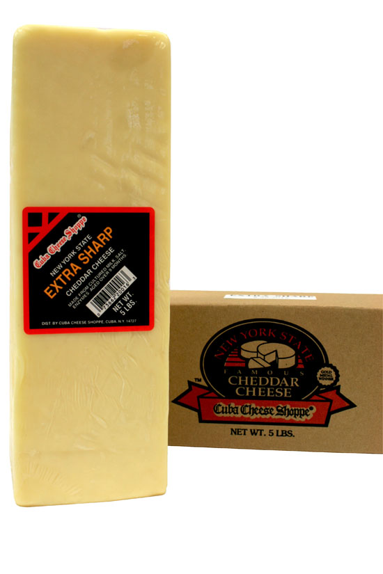 Cuba Cheese Shoppe Inc. 5 lb. Extra Sharp Block